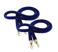 Braided Stanchion Rope，Braided Stanchion Rope，Queue Barrier Rope with Gold Hooks,Crowd Control Stanchion Rope for Theaters Event Management and Queue Line Direction,（size_name,305cm/10ft）
