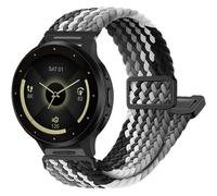 Braided Stretchy 18mm Watch Band Compatible with Garmin Vivoactive 4S/Vivoactive 3S/Venu 4 41mm/Venu 3S/2S Band, Soft Nylon Magnetic Sport Bands for Garmin Forerunner 255S/265S Strap Women Men