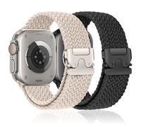 Braided Stretchy Bands for Apple Watch Bands for Women Men 40mm 41mm 38mm 42mm 44mm 45mm 46mm,Parachute Buckle Elastic Woven Nylon Sport Solo Loop Strap for iWatch Series 10 9 8 7 6 5 4 3 SE Ultra/2