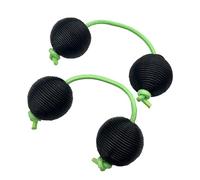 Braided Style Asalato Shakers Silent Ball 2 Pcs Portable Aslatua Shakers, African Shaker Instrument Adults for Band Accompaniment Kashaka(Black)