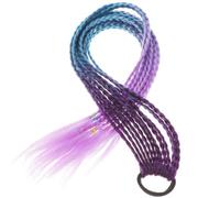 Braided Synthetic Ponytail Extension Hair Rope | High Temperature Silk, Smooth Edges and Lightweight Feel, Daily Life or Cosplay, Holds Hair Tightly