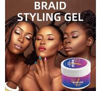 Braiding Gel, Hair Conditioning Gel 250ml, Edge Paste Cream Wax Beauty Care for Twist Toddler Girl Women Men Kids Travel Mother