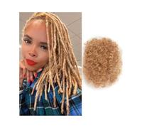 Braiding Hair, Blonde Afro Kinky Hair Bulk - Dreadlock Extensions for Black Women Hair Extensions(6inch)