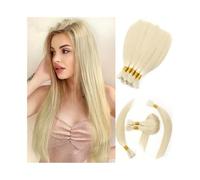 Braiding Hair, Light Blonde Human Braiding Hair Bulk No Weft Extensions 100G Remy Straight Hair Bundles Hair Extensions(16 Inch)
