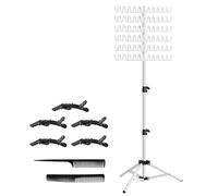 Braiding Hair Rack Air Extension Holder Hanger, Stand with Stylists Braiding Tools for Salon Home Traveling Extension Holder Hanger