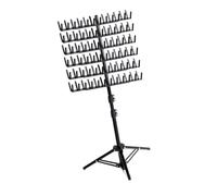 Braiding Hair Rack Standing 144 Pegs for Braiding Hair for Braiders Stylists black 41.5x13.8x9.4 cm
