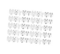 Braids Clips Hair Cuffs Rings for Women Fashion Decorative Hair Jewelry for Formal Events Party Festival Show- Silver 50pcs