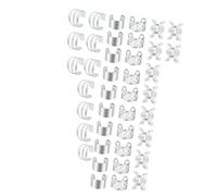 Braids Clips Hair Cuffs Rings for Women Fashion Decorative Hair Jewelry for Formal Events Party Festival Show- Silver 40pcs