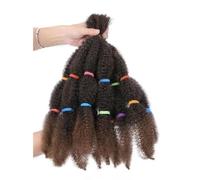 Braids Hair Afro Kinky Bulk Afro Curly Synthetic Hair Short 12" Crochet Braiding Hair Extensions For American African Women-T1B/30-12INCHES-9Pcs/Lot