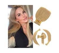 Braids hairstyle Straight Human Bulk Hair for Braiding Pre-Colored 16# Ash Blonde No Weft Remy Extension Extensions(26 Inch)