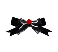 Braids Rose Hair Clip For Hot Girl Pearl Decals Bowknot Shape Hair Barrettes Ponytail Hair Barrettes For Teens Girl