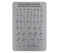 Braille Alphabet Board Metal with Raised Dots