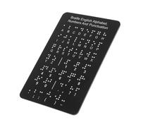 Braille : British Alphabet Chart with Raised Tactile Dots - Educational Practice Tool for Blind Kids & Beginners - Literacy Resource