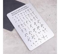 Braille Learning Board, Metal Braille Alphabet Board, Metal Braille Board With Raised Dots Sotrage In Backpacks, Desk Drawers