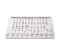 Braille Numbers for Board Learning Alphabet and Uzbek