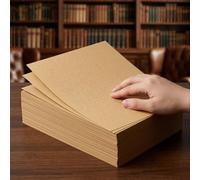 Braille Paper 50 Sheets, Blind Writing Practice Paper for Practice 21x30cm,Brown Tactile Writing Braille Learning Supplies(120g)