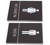 Braille Restroom Sign 1 Pair Acrylic Gender Indicator Plaque