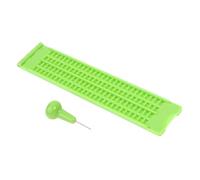 Braille Slate - Blind Practice Tool for Learning | ABS Material with Four Line Layout, Twenty Eight Cell Design, Tactile Writing Aid for Classroom Home School Training Centers