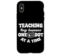 Braille Teacher Blind Awareness Humans One Dot At A Time Case for iPhone X/XS