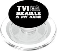 Braille Teacher Blind Awareness TVI My Name Braille Game PopSockets PopGrip for MagSafe