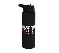 Braille Teacher Blind Awareness What The Cell Stainless Steel Insulated Water Bottle