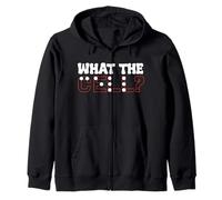 Braille Teacher Blind Awareness What The Cell Zip Hoodie