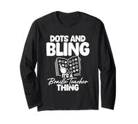 Braille Teacher & Braille School for Blindness Awareness Long Sleeve T-Shirt