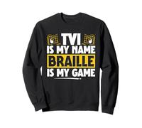 Braille Teacher & Braille School For Blindness Awareness Sweatshirt