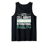 Braille Teacher Pun & Braille School for Blindness Awareness Tank Top