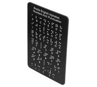 Braille Teaching Tool: Beginner’s Writing Pad with Punctuation & Script Dots - Training Board for Blind Students - Interactive Learning System