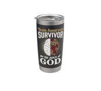 Brain Aneurysm Survivor By The Grace of God Stainless Steel Insulated Tumbler
