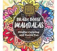 Brain Boost Mandala: Mindful coloring and puzzle fun