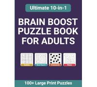 Brain Boost Puzzle Book for Adults