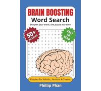 Brain Boosting Word Search Puzzle Book: Brain Boosting Word Searches with Easy to Read Print about brain games, brain twister, brain busters and More ... Gift for Vacations, Holidays and Free Times