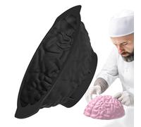 Brain Cake Mold - Brain Mold Silicone, Silicone Brain Mold | Chocolate Brain Mold, Creative Brain Shaped Silicone Mold, Silicone Molds for Halloween, Baking, Pudding, Chocolate Decorations