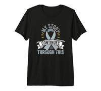 Brain Cancer Awareness Brain Tumor Premium T-Shirt