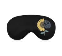 Brain Cancer Sunflower Eye Mask for Women Men | Cute Sleep Masks Soft Patch Blackout Eye Cover Travel Blindfold