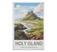 Brain Childrens，Holy Island Northumberland，Adults 1000 Piece Jigsaw Puzzle- Christmas，38x26，paper puzzle，AA-765