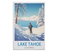 Brain Childrens,Lake Tahoe California,Adults 1000 Piece Jigsaw Puzzle- Christmas,38x26,paper puzzle,AA-685