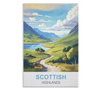 Brain Childrens,Scottish Highlands,Adults 1000 Piece Jigsaw Puzzle- Christmas,70x50,paper puzzle,AA-1165