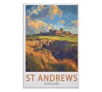 Brain Childrens，St Andrews Scotland，Adults 1000 Piece Jigsaw Puzzle- Christmas，75x50，wooden puzzle ，AA-1225