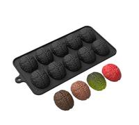 Brain Chocolate Molds,Small Human Brain Jelly Mould,Halloween Candy Molds,Silicone Chocolate Mould,Non Stick Dessert Mould(Black)