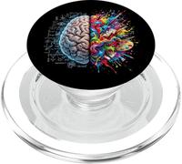 Brain Concept Left and Right Thinking Creativity Logic PopSockets PopGrip for MagSafe