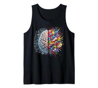 Brain Concept Left and Right Thinking Creativity Logic Tank Top