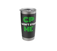 Brain Damage Awareness Cerebral Palsy CP Won't Stop Me Tee Stainless Steel Insulated Tumbler