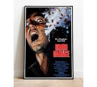 Brain Damage Horror Movie Film Promo Poster :: Huge 36"x24" Poster Print Similar (Slightly Larger) to A1 Size : Retro Reproduction BRING YOUR WALLS TO LIFE !!