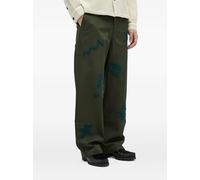 Brain Dead chenille-embroidered trousers - Green S