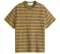 Brain Dead Men's Casey Striped T-Shirt Moss