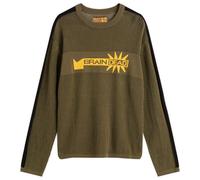 Brain Dead Men's Long Sleeve Mesh Jumper Green