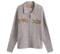 Brain Dead Men's Rib Knit Cardigan Brown Multi XL